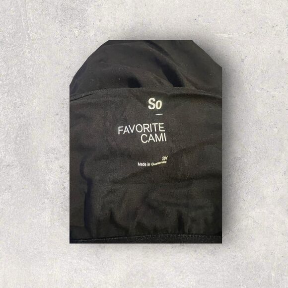 SO Women’s Size 3x Fitted Black Perfect Cami Spaghetti Strap Sleeveless … - Picture 5 of 8